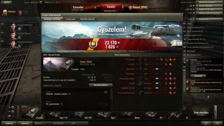 Crusader: Tank Ász, 5 kill, 1539 sebzés